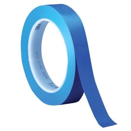 3M 1/2'' x 36 yds. Blue 3M 471 Vinyl Tape, 72PK BUY00023343